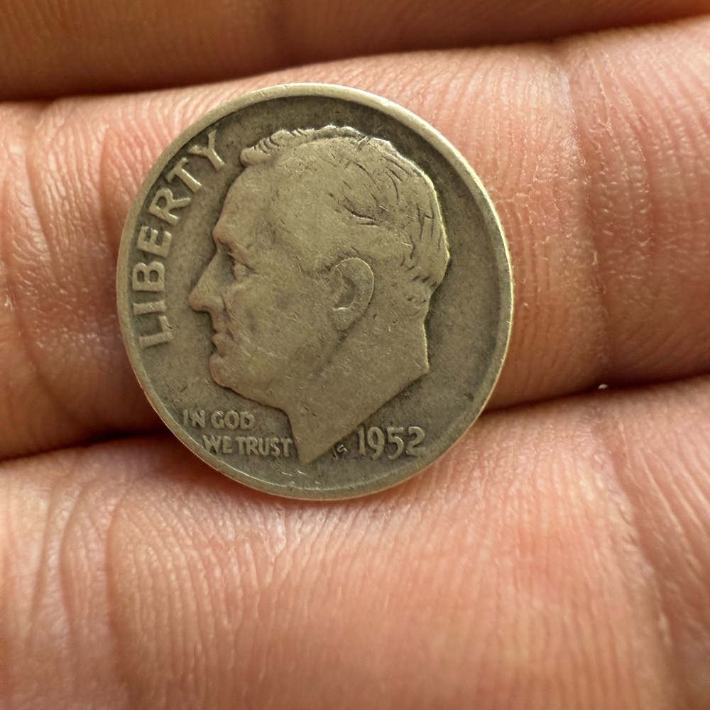 1952 D  Silver Dime